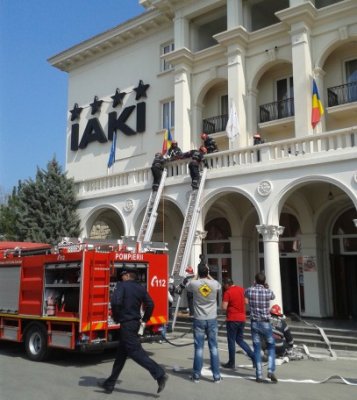 Simulare de incendiu la un hotel din staţiunea Mamaia